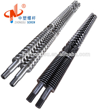 Twin Screw And Barrel Bimetallic PVC PIPE Conical Twin Screw Barrel Extruder Screw Barrel For Machines Plastic